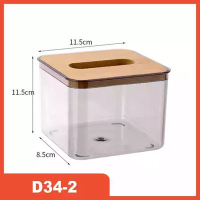 Kotak Tisu Transparan D34