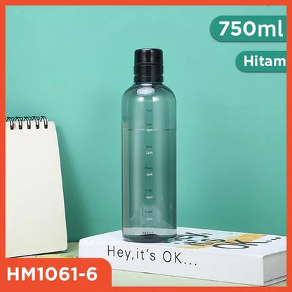 Hoptech - Botol minum 500ml & 750ml / botol transparan / botol olahraga / botol portable
