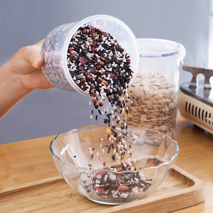 Hoptech - Toples PP Transparan | Tempat Penyimpanan Makanan Ringan & Biskuit | Food Storage Jar