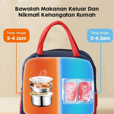 Tas Bekal F163 Motif Kartun Lucu
