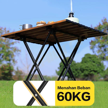 Hoptech Meja Camping Lipat Baja Karbon Meja Lipat Outdoor
