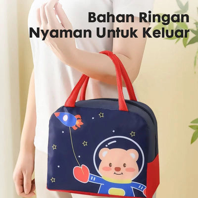 Tas Bekal F163 Motif Kartun Lucu