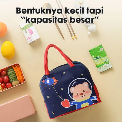 Tas Bekal F163 Motif Kartun Lucu