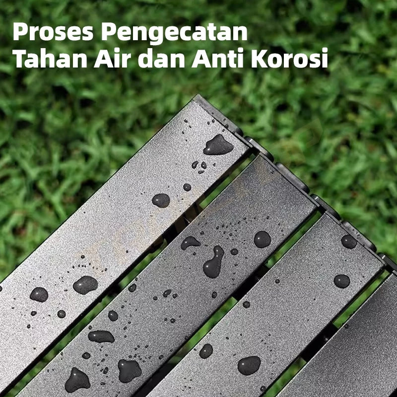 Hoptech Meja Lipat Outdoor Tebal Dan Tahan Aus Meja Camping Lipat Kuat Menahan Beban