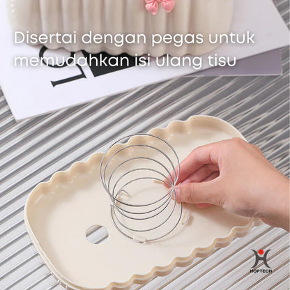 Mini Pouch Tempat Tisu Kerang Estetik | Kotak Tisu Minimalis Stylish Lucu & Aesthetic D82