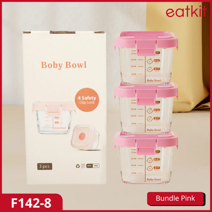 Hoptech - Glass MPASI Container, Glass MPASI Container, MPASI Storage, Glass Baby Food Container