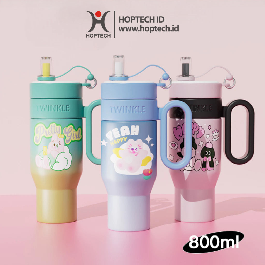 HOPTECH - Tumbler Stainless 850ml Vacuum Insulated Tahan Panas Dingin Botol Minum Premium Quality