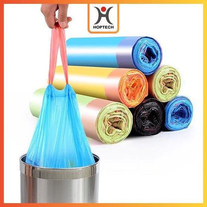 Hoptech - KANTONG PLASTIK SAMPAH DENGAN TALI | KANTONG SAMPAH SERBAGUNA | KANTONG PLASTIK KRESEK