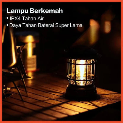 Hoptech - Lampu Lentera LED Camping | Lampu Tenda Emergency Baterai untuk Outdoor