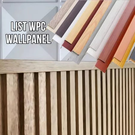 List Sudut Siku L WPC Wallpanel / List Penutup WPC Per Batang Wall Panel Dinding Waterproof 2,9 Meter