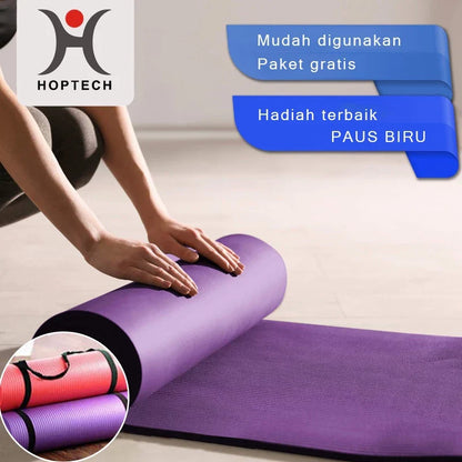Hoptech - Matras Olahraga NBR Yoga Mats Anti Slip Tebal Premium & Pilates Mats | Gym Mats