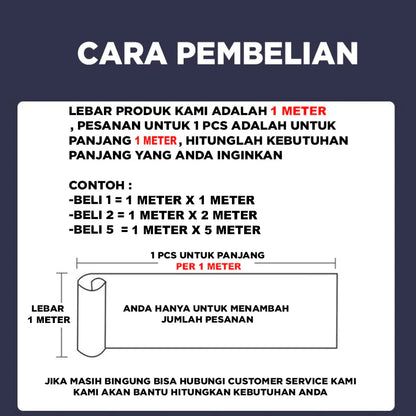 Hoptech - Karpet Lantai Vinyl Roll Ketebalan 0.7mm Dekorasi Lantai 1 x 1 Meter KLV-H