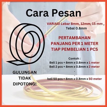 panduan untuk memesan wallpaper list gold