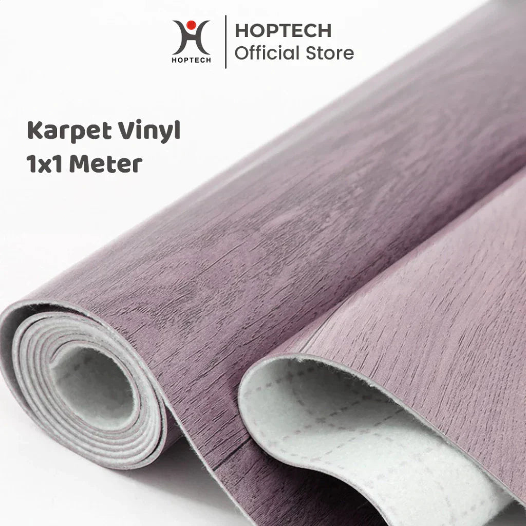 Hoptech - Karpet Lantai Vinyl Roll Ketebalan 0.7mm Dekorasi Lantai 1 x 1 Meter KLV-H