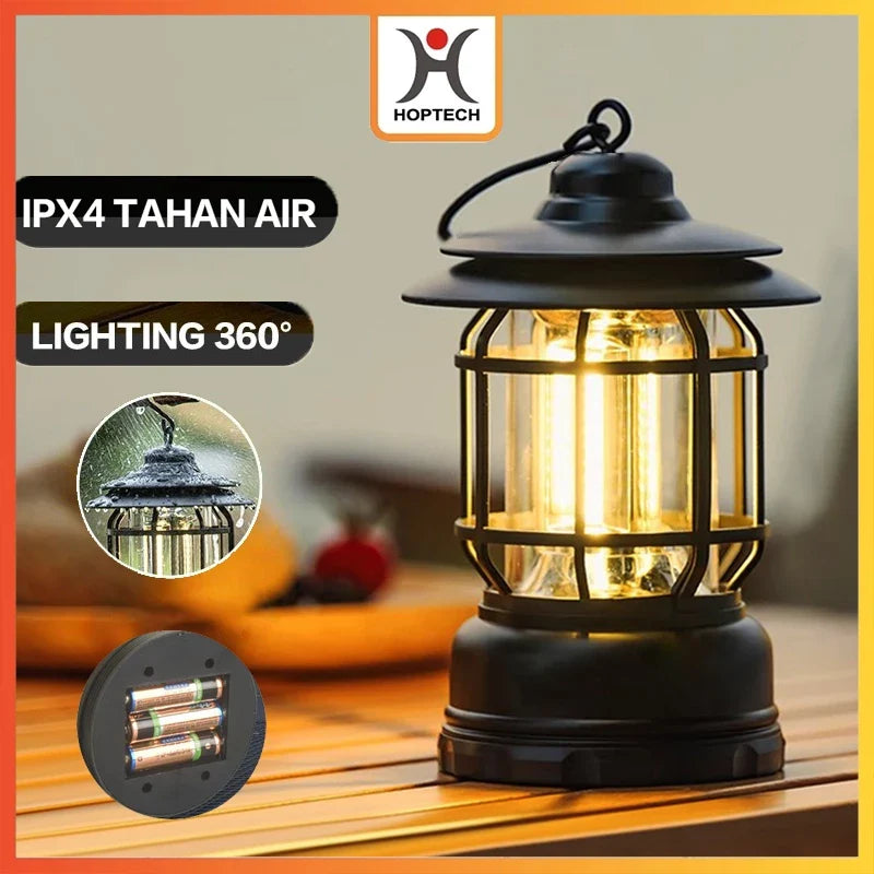 Hoptech - Lampu Lentera LED Camping | Lampu Tenda Emergency Baterai untuk Outdoor