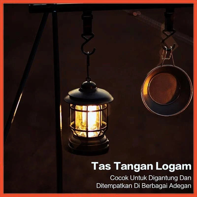 Hoptech - Lampu Lentera LED Camping | Lampu Tenda Emergency Baterai untuk Outdoor