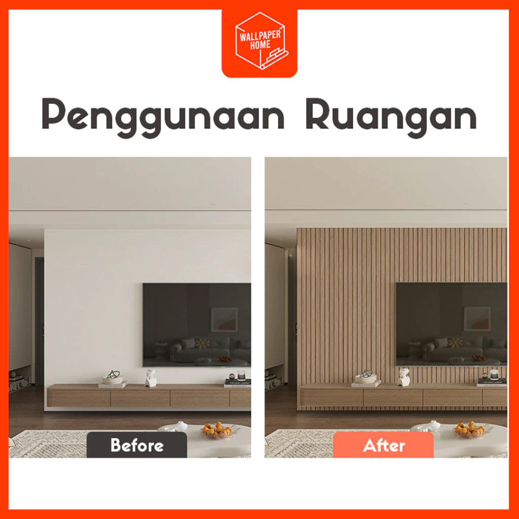 Hoptech - Wallpaper Dinding Peredam Suara Acoustic Panel Wall Sticker Dinding 3D Foam+pvc 30x30 & Tebal 0,5 Cm