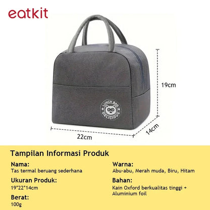 Hoptech - Tas Bekal Serbaguna | Thermal Bag Cooler Bag Menjaga Suhu Makanan & Minuman