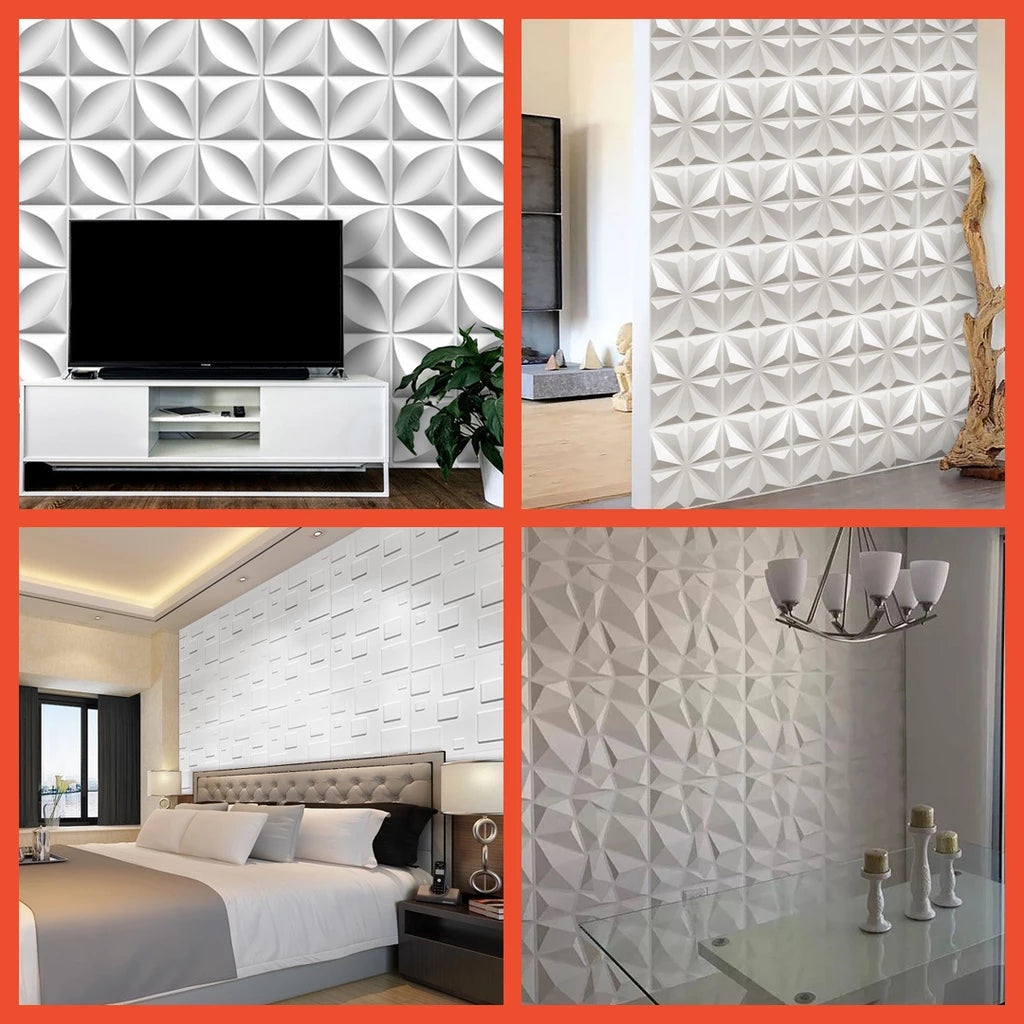 Hoptech - WALL PANEL 3D PVC WALLPANEL WALLPAPER DINDING / WALL PANNEL 50X50CM dan 30x30CM