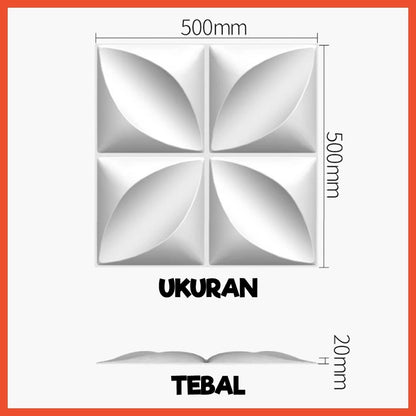 Hoptech - WALL PANEL 3D PVC WALLPANEL WALLPAPER DINDING / WALL PANNEL 50X50CM dan 30x30CM