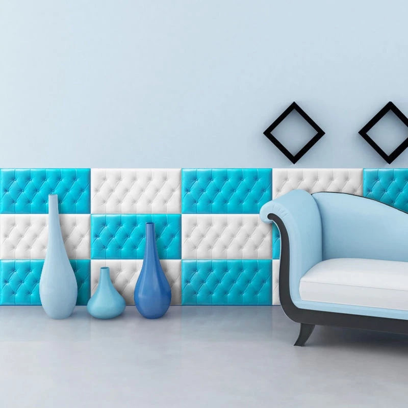Hoptech - Wallpaper 3D Foam Kedap Suara Tahan Air Headboard Bed Wallfoam Empuk