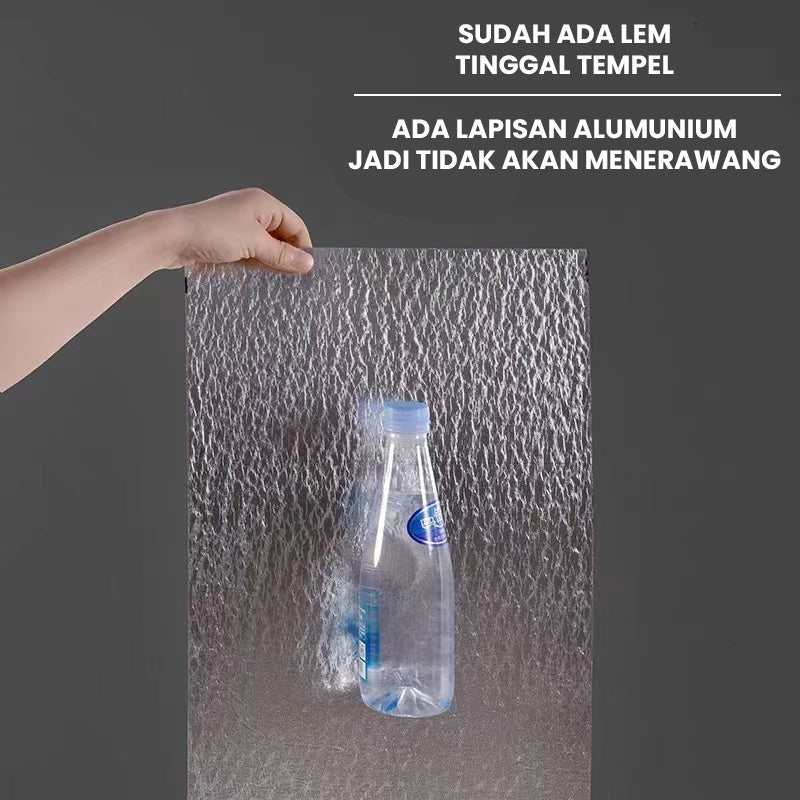Hoptech - Wallpaper dinding Vinyl Marble Motif Kayu 30 x 60 cm 0,3cm Stiker Keramik A14