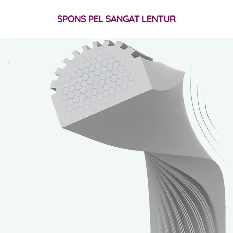 Hoptech - Pel Lantai Spons Lipat Otomatis | Sponge Mop Jumbo 29cm Menyerap Air Maksimal & Praktis
