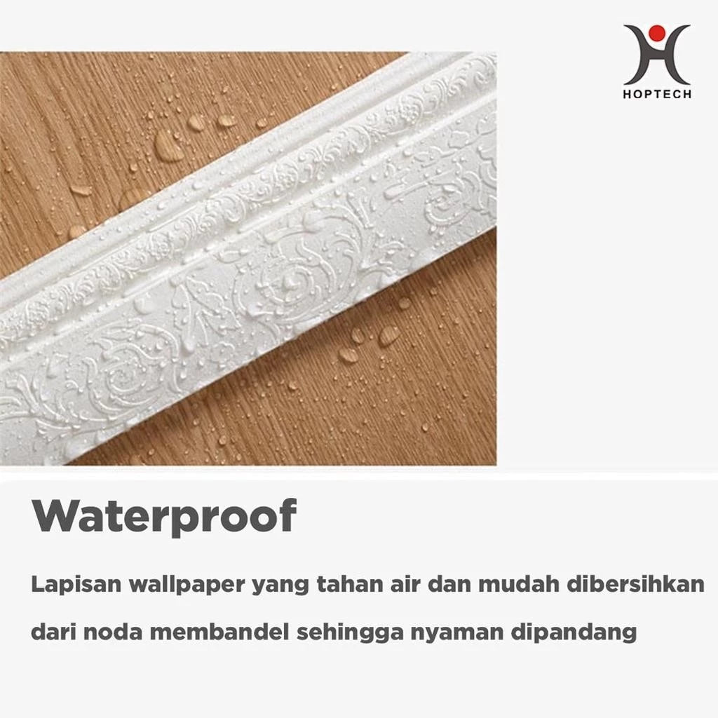 List Dinding 3D panjang 2.3 Meter Lebar 8 CM dan 5CM Wallpaper Roll untuk Border