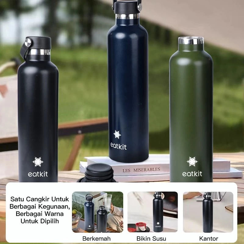 HOPTECH - 304 Stainless Steel Tumbler 1000ml | Heat and Cold Resistant Drinking Bottle | Vacuum Thermos Cup