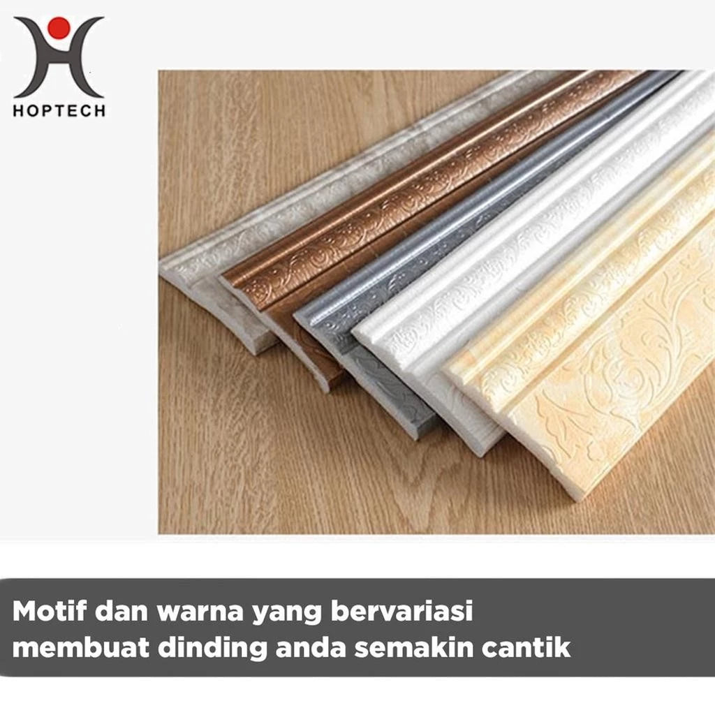 List Dinding 3D panjang 2.3 Meter Lebar 8 CM dan 5CM Wallpaper Roll untuk Border