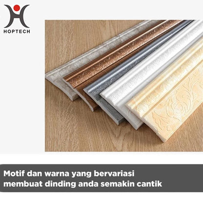 3D Wall List 2.3 Meters Long, 8 CM Wide and 5CM Wallpaper Roll for Border
