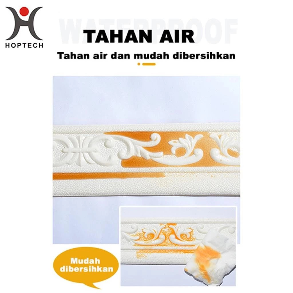 3D Wall List 2.3 Meters Long, 8 CM Wide and 5CM Wallpaper Roll for Border
