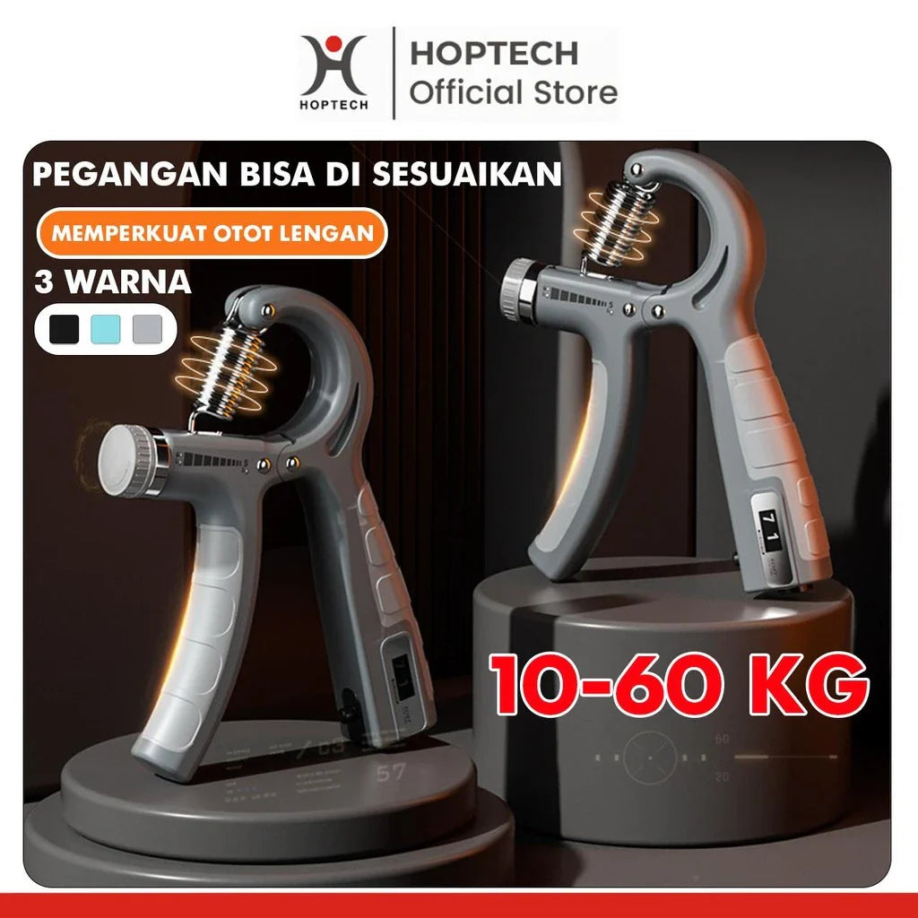 Handgrip Alat bantu fitness Otot lengan Tangan Portable Adjustable Strength 5~60KG