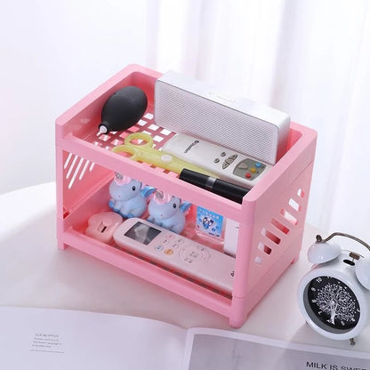Hoptech - Multipurpose Portable Stacking Shelf | Space-Saving Multifunctional Storage Shelf 