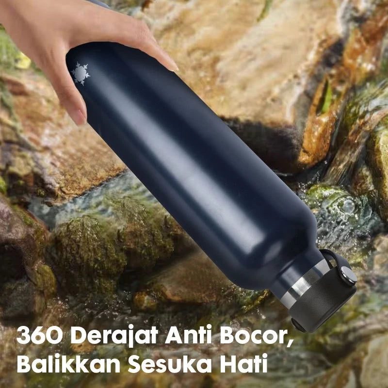HOPTECH - 304 Stainless Steel Tumbler 1000ml | Heat and Cold Resistant Drinking Bottle | Vacuum Thermos Cup