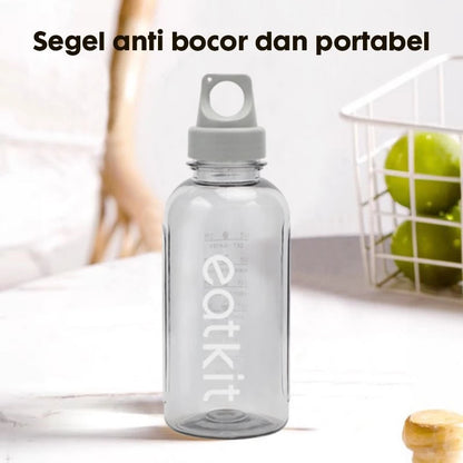 HOPTECH - 500ml Aesthetic Sports Drinking Bottle, Anti-Spill, Portable Tumbler, Plastic Water Bottle, BPA Free