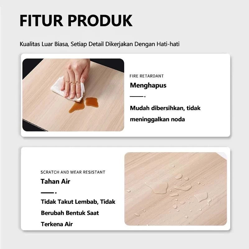 HOPTECH - Wallboard PVC Panjang 2.90 Meter Lebar 40 Cm Tebal 8.5 Mm Wall Panel WPC Dekorasi Dinding Premium