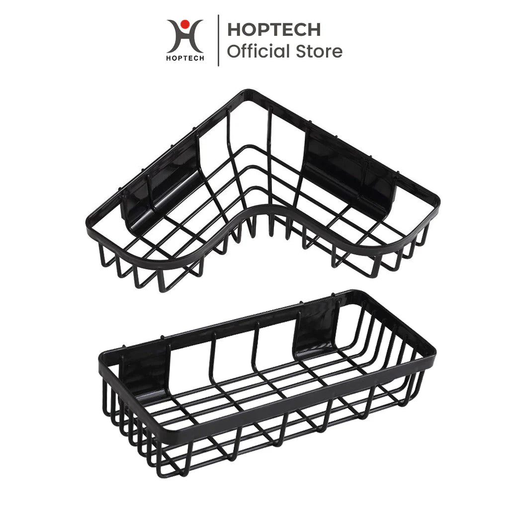 Hoptech - Rak Kamar Mandi Tempel Dinding Rak Sabun Kamar Mandi PVC Gantung Tanpa Bor
