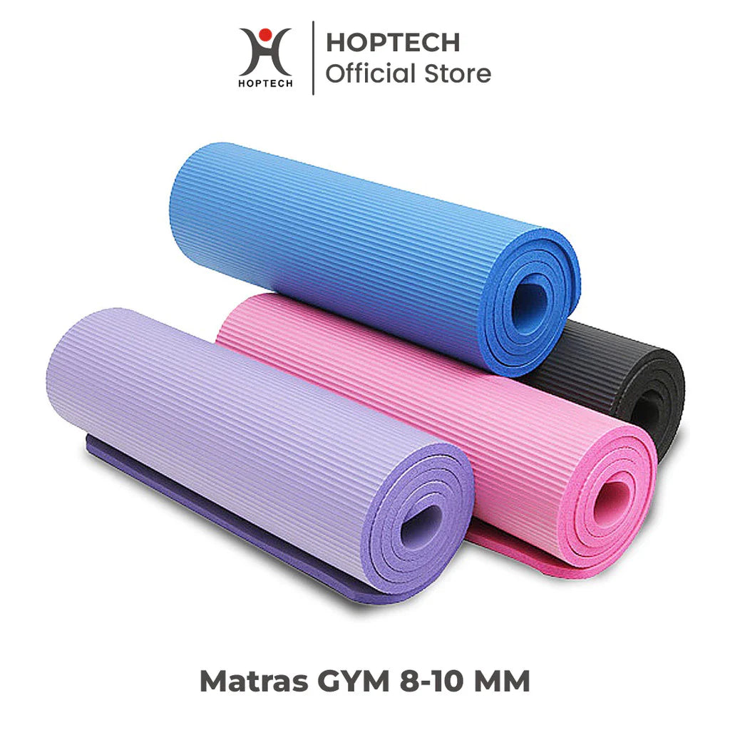Hoptech - Matras Olahraga NBR Yoga Mats Anti Slip Tebal Premium & Pilates Mats | Gym Mats