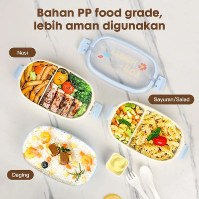 Kotak Makan F182 1600 ml 2 Tingkat