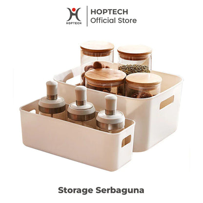 Hoptech - Kotak Penyimpanan Serbaguna Keranjang Organizer Multifungsi Storage Praktis dan Awet