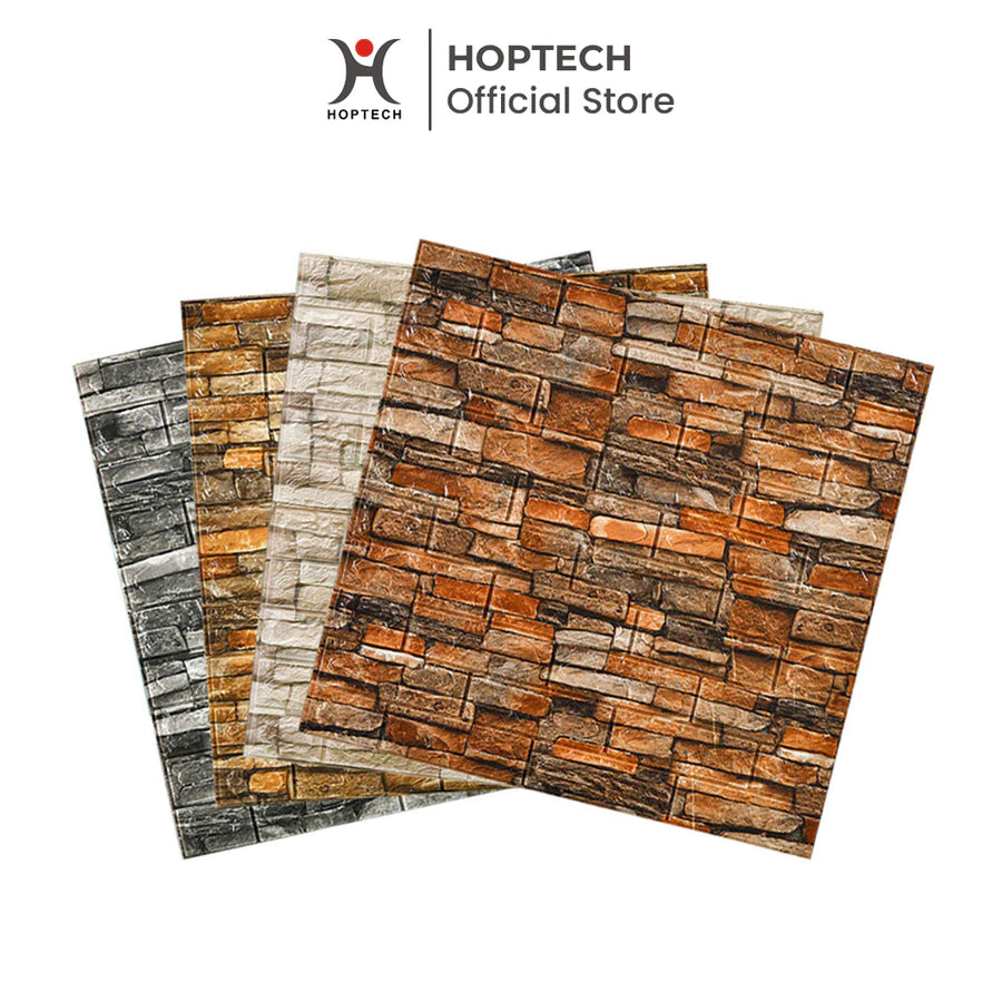 Hoptech - Wallpaper Dinding 3D bata / wallpaper 3D Foam 77x70cm teban 4.5mm High Quality