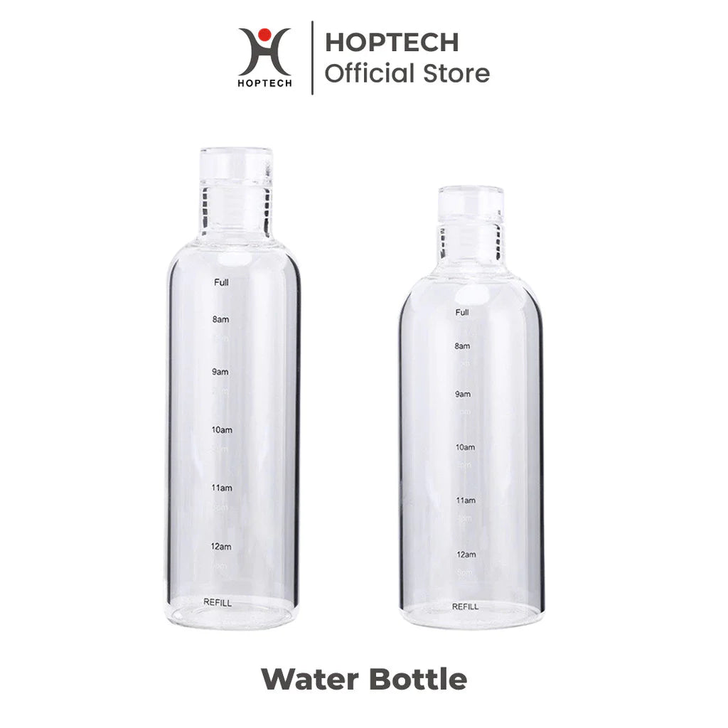 Hoptech - Botol minum 500ml & 750ml / botol transparan / botol olahraga / botol portable