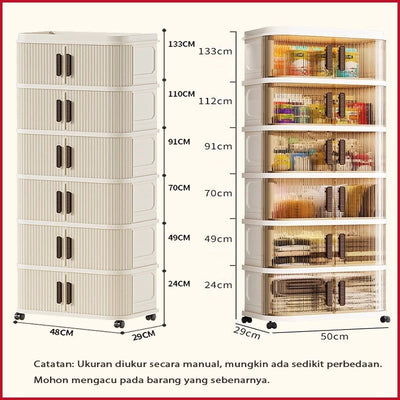 Rak Pakaian D143 Pintu Geser