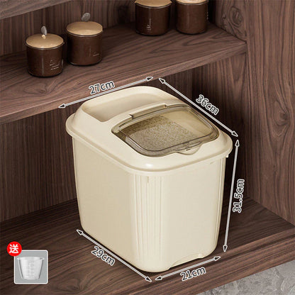 Hoptech - Rice Box 5kg-10 kg Tempat Beras Kacang Storage Organizer Kotak Penyimpanan Makanan Besar