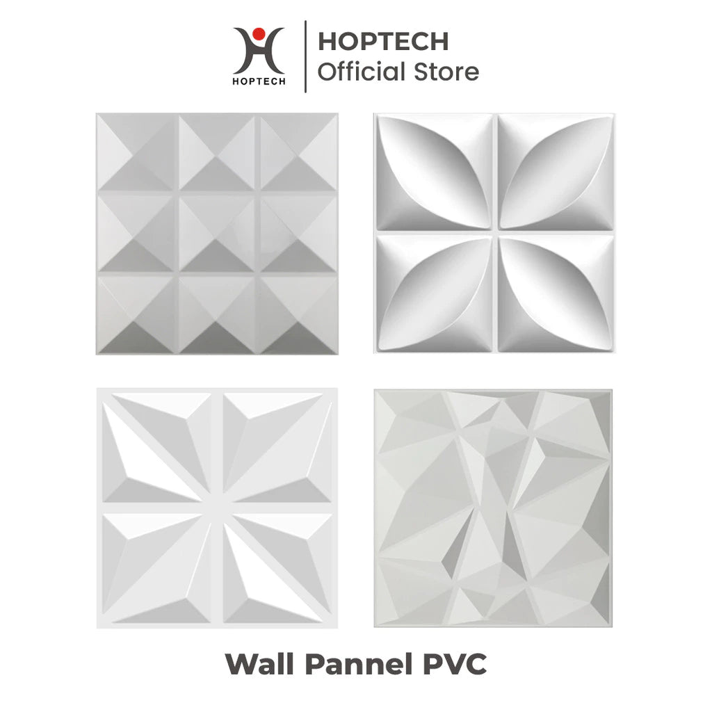 Hoptech - WALL PANEL 3D PVC WALLPANEL WALLPAPER DINDING / WALL PANNEL 50X50CM dan 30x30CM