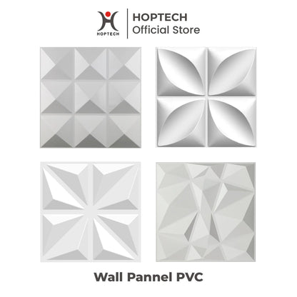 Hoptech - WALL PANEL 3D PVC WALLPANEL WALLPAPER DINDING / WALL PANNEL 50X50CM dan 30x30CM