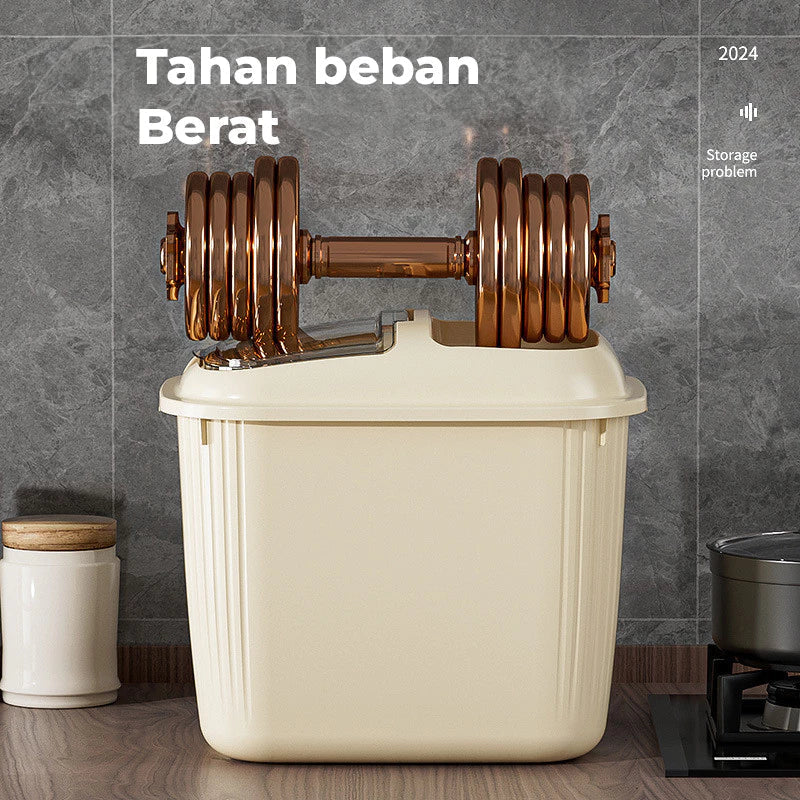 Hoptech - Rice Box 5kg-10 kg Tempat Beras Kacang Storage Organizer Kotak Penyimpanan Makanan Besar