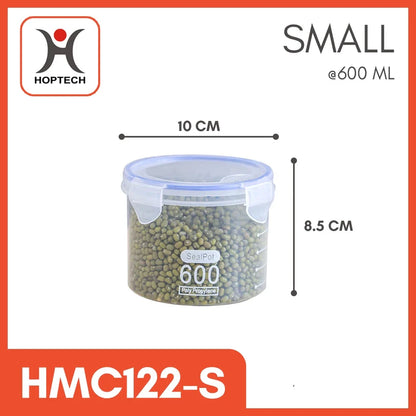 Hoptech - Toples PP Transparan | Tempat Penyimpanan Makanan Ringan & Biskuit | Food Storage Jar